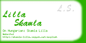 lilla skamla business card